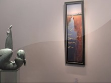 Brilliant landscapes Bij Parlevliet en inspiring spulctures by The Graaf(with a nod to Freud) at Galerie Wildevuur, Hooghalen, The Netherlands.