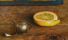 Stilleven met trommeltje( met lijst)