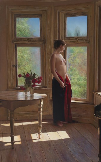 The girl at the window 