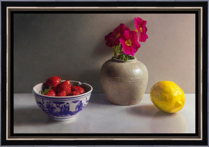 Still-life with petunias