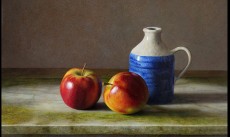 Appels op marmer