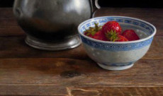 Aardbeien en Meisje
