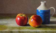Appels op marmer