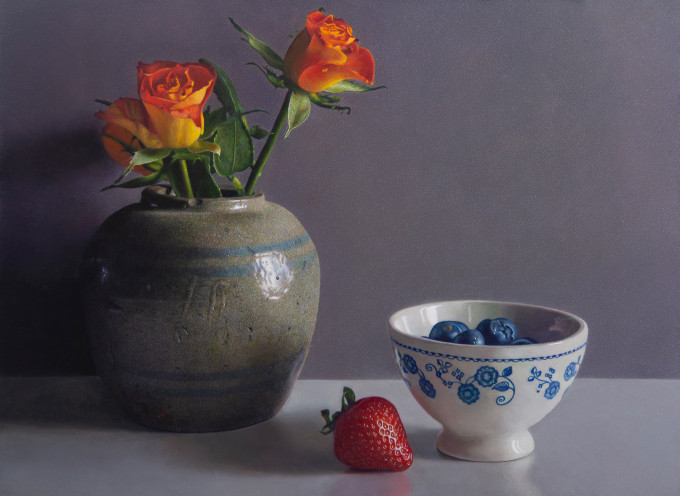 Stilleven met rozen